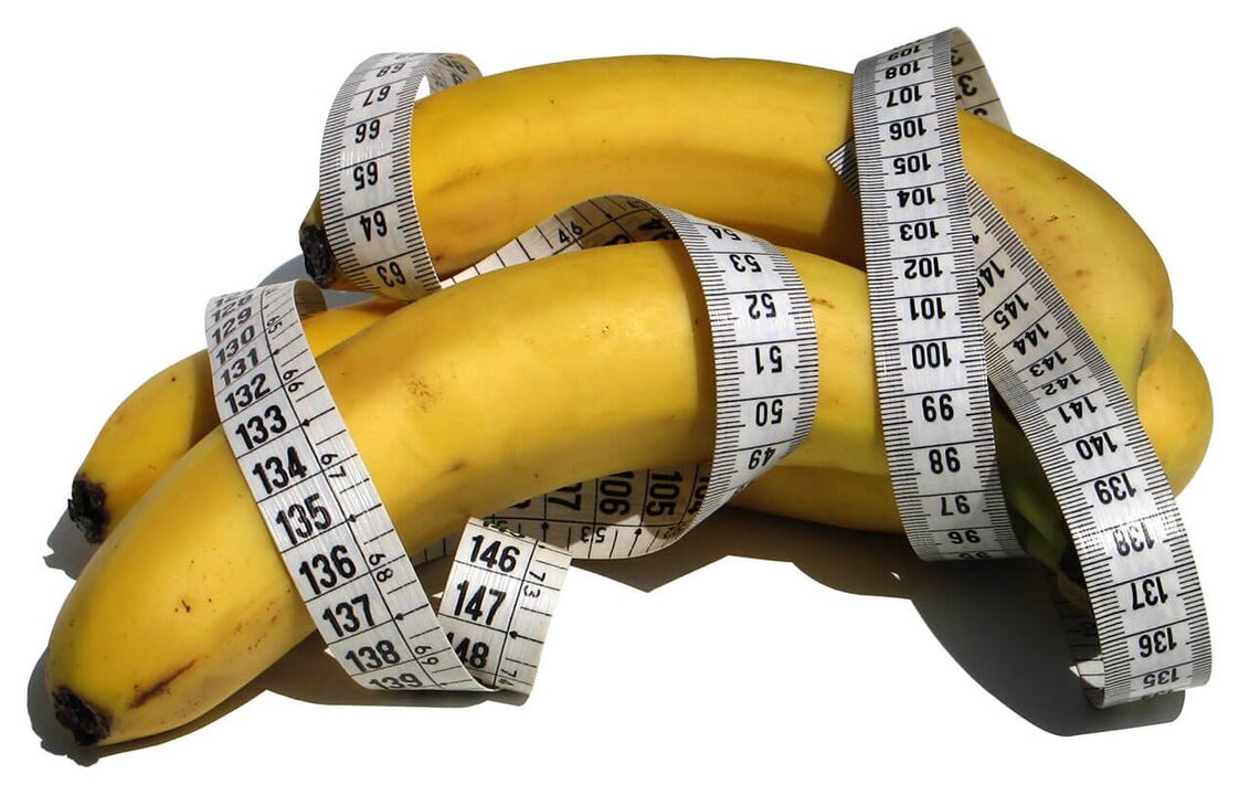 Augmentation du pénis - centimètre dans les bananes